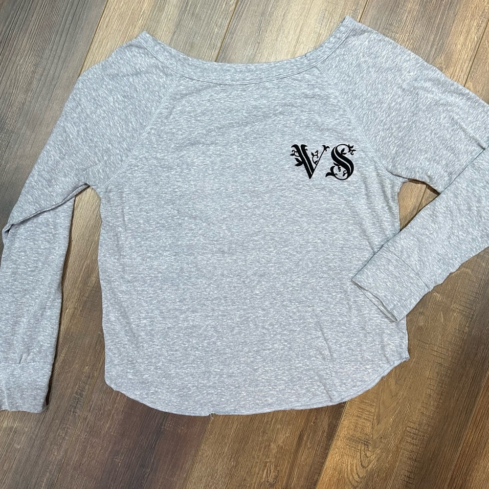 Victoria's Secret Heather Gray Long Sleeve Top